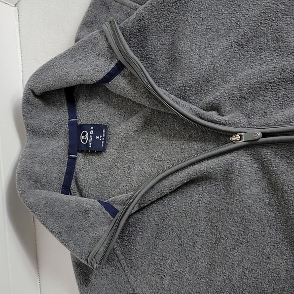 Lands' End Women's Gray Zip Up Fleece Sweater, S - Picture 4 of 9